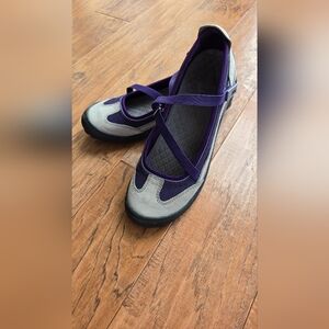 Women's Lands' End Mary Jane Walker Flats | Loathers | Purple | Shoes | Size 8B